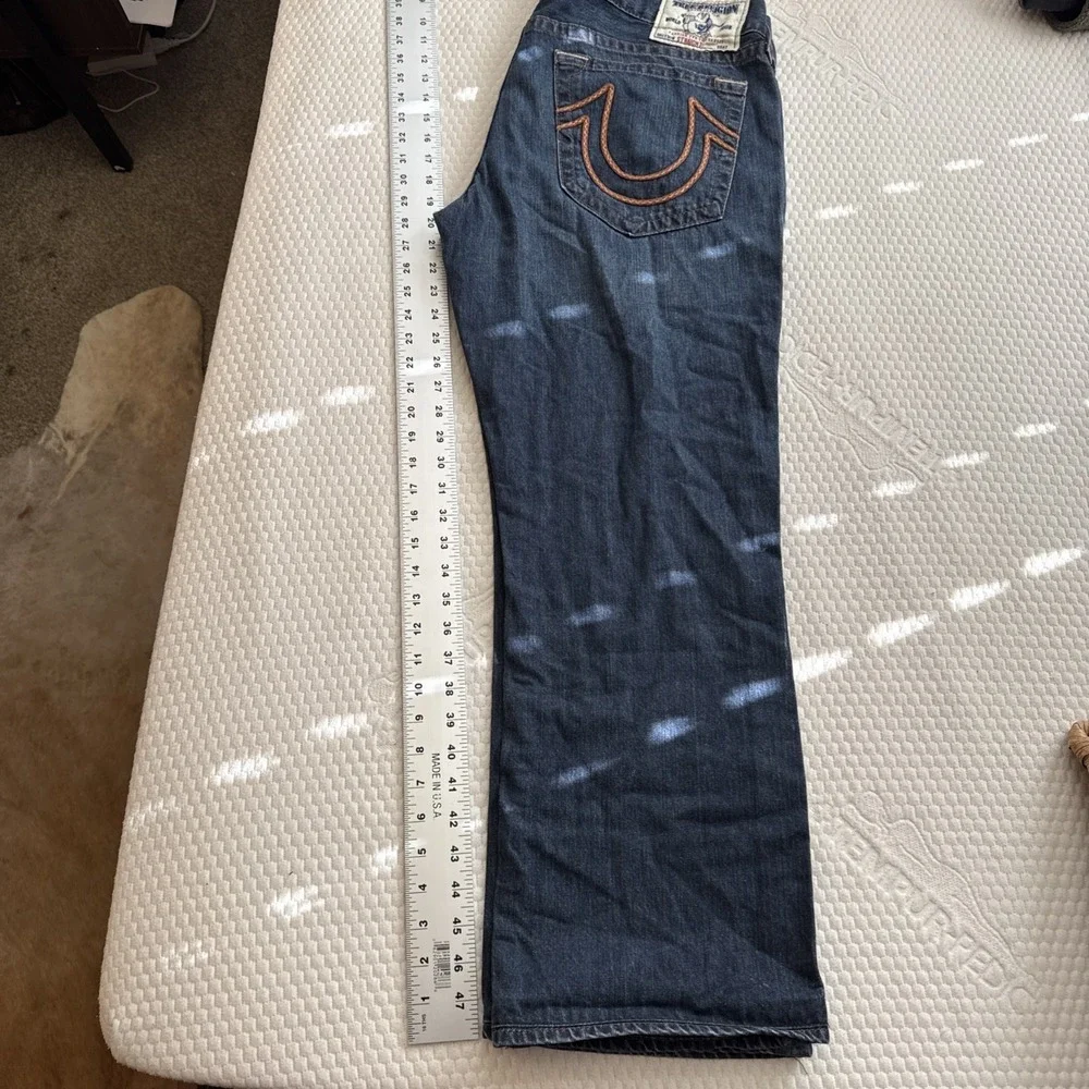 Vtg. True Religion Mens 38x30 RN 112790 5 Pockets Y2k Multicolored‎ Stitching